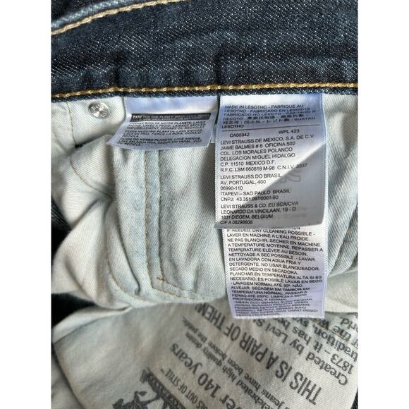 Levi's 559 Relaxed Fit Straight Leg Mens Jeans Blue Size 40 X 30 Denim Pocket - Picture 8 of 9